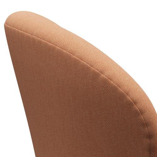 Fritz Hansen Swan Lounge Stuhl, braune Bronze/Rime zart orange/weiß