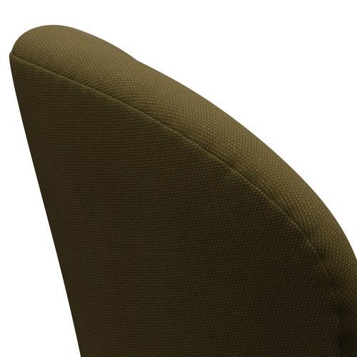Fritz Hansen Swan Lounge Chair, braune Bronze/Stahlcut Armee Grün