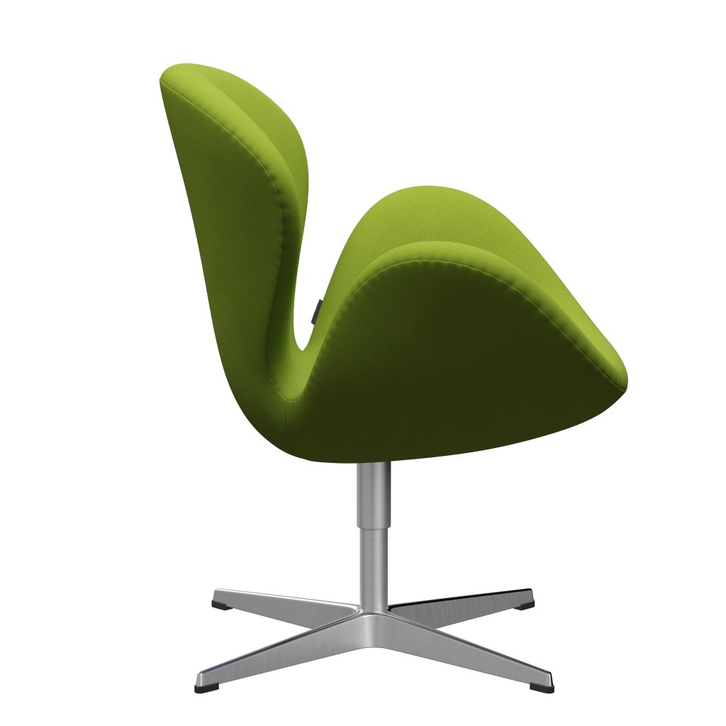 Fritz Hansen Swan Lounge Stuhl, Satin gebürstet Aluminium/Komfort hellgrün (68000)