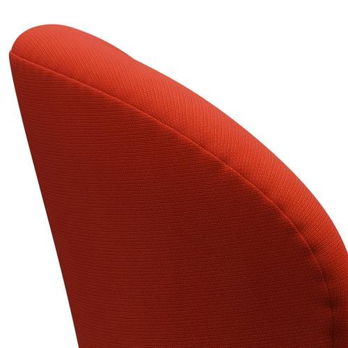 Fritz Hansen Swan Lounge Stuhl, Satin gebürstet Aluminium/Ruhm Orange Dunkelheit