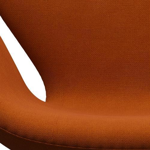 Fritz Hansen Swan Lounge Stuhl, Satin gebürstet Aluminium/Hallingdal Orange (547)