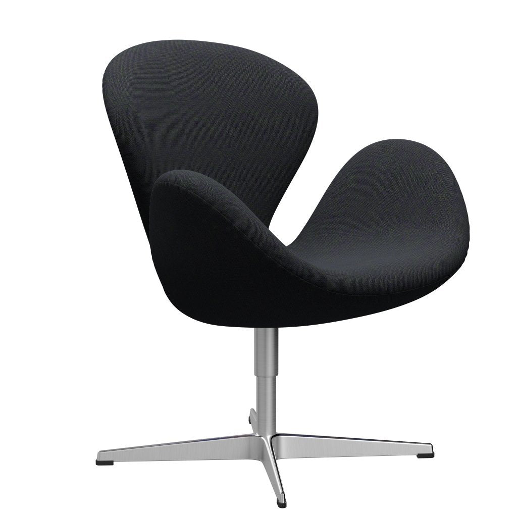 Fritz Hansen Swan Lounge Chair, Satin gebürstet Aluminium/Hallingdal Violet/Grün