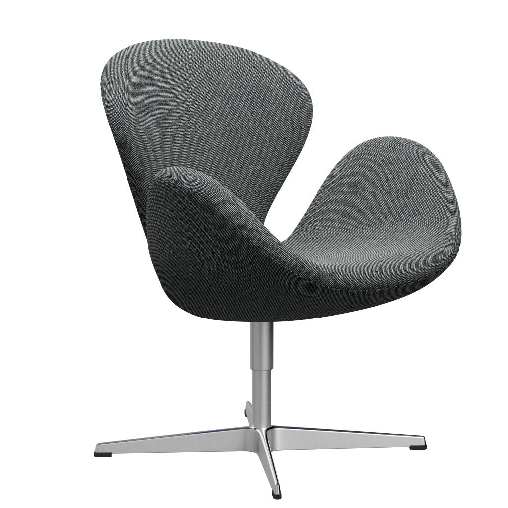 Fritz Hansen Swan Lounge Stuhl, sitzend Aluminium/Hallingdal Weiß schwarz