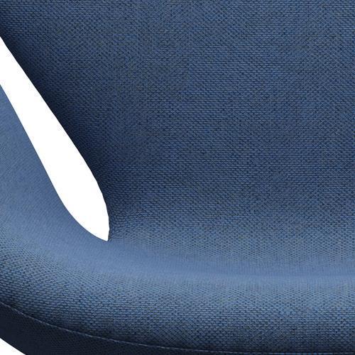 Fritz Hansen Swan Lounge Stuhl, Satin gebürstet Aluminium/Re Wolle Blau/Natural