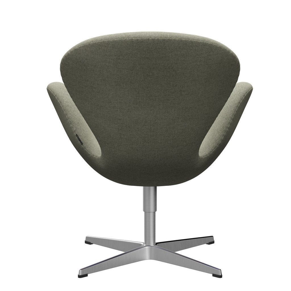 Fritz Hansen Swan Lounge Stuhl, Satin gebürstet Aluminium/Re Wolle Eiweß/Natural