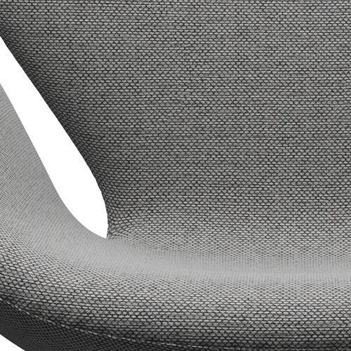 Fritz Hansen Swan Lounge Stuhl, satin gebürstete Aluminium/Re Wolle Wolle weiß/natürlich