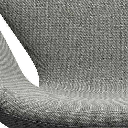 Fritz Hansen Swan Lounge Stuhl, Satin gebürstet Aluminium/Sunniva Sand/Hellgrau