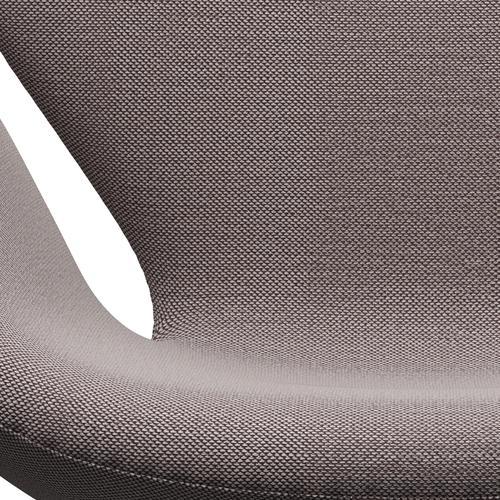 Fritz Hansen Swan Lounge Stuhl, Satin gebürstet Aluminium/Sunniva White/Violet