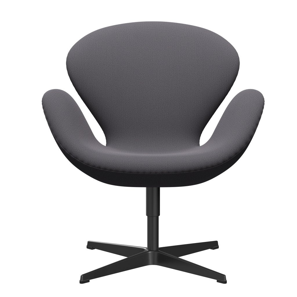 Fritz Hansen Swan Lounge Stuhl, schwarz lackiert/fangen dunkelgrau
