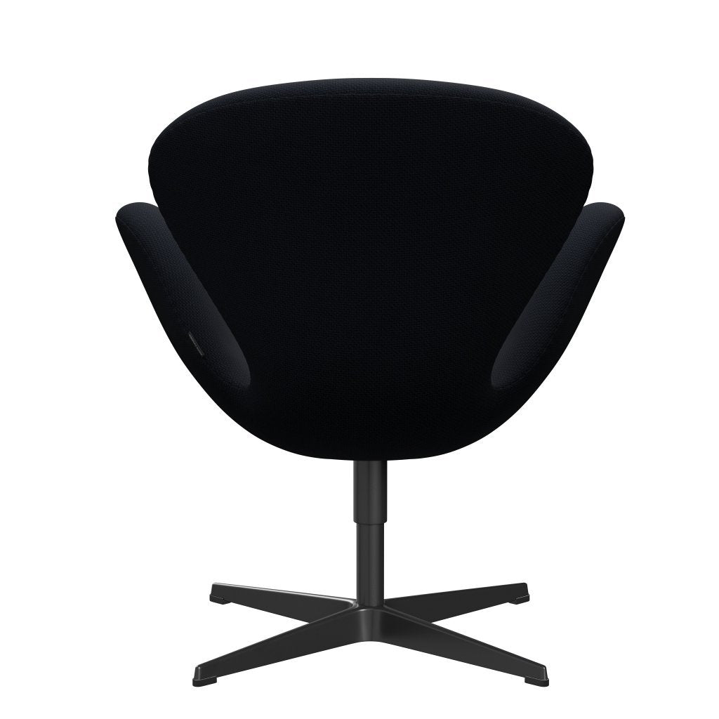 Fritz Hansen Swan Lounge Stuhl, schwarz lackiert/diablo dunkelblau