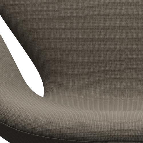 Fritz Hansen Swan Lounge Stuhl, schwarzer lackierter/Ruhm beige (61003)