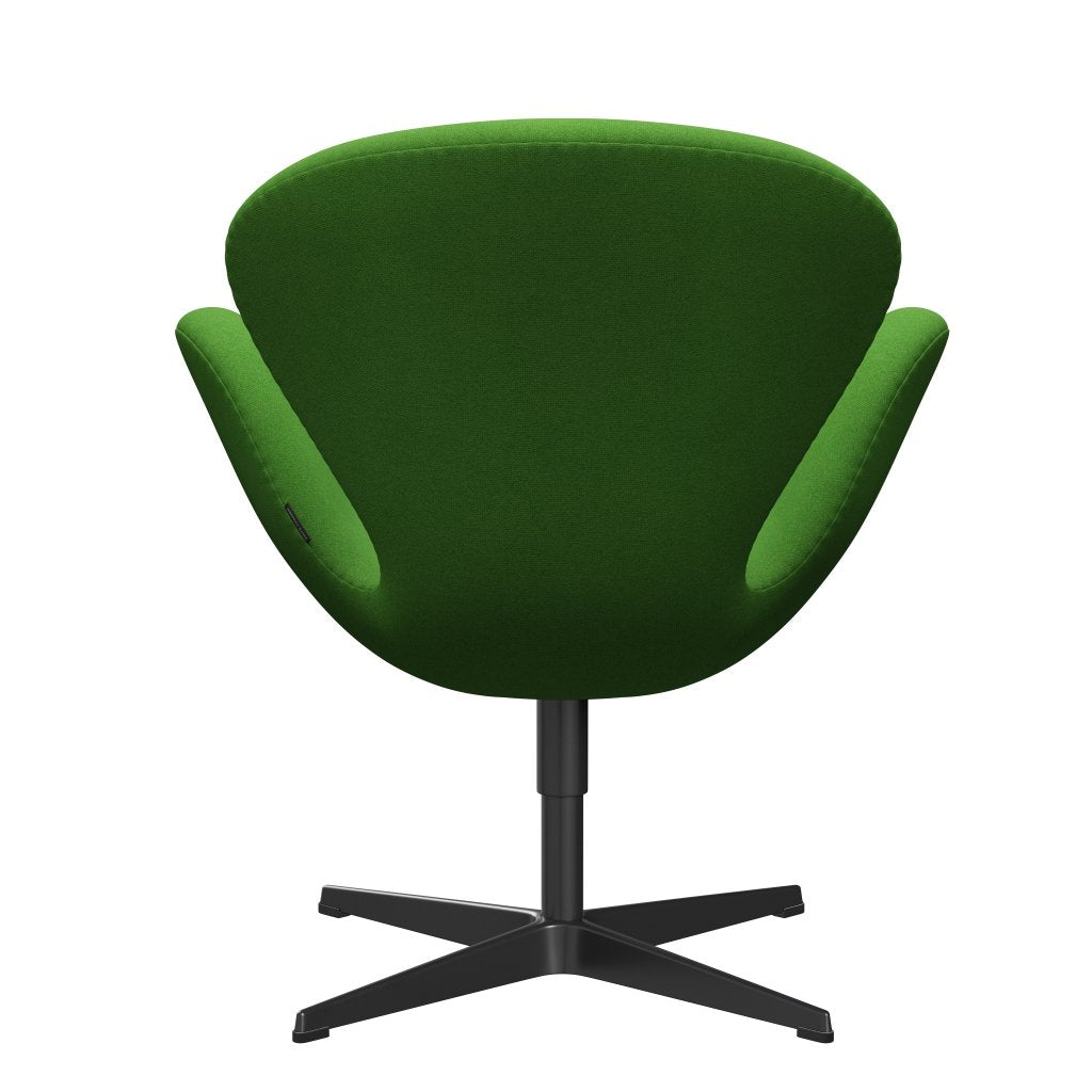 Fritz Hansen Swan Lounge Stuhl, schwarzer lackiert/tonus hellgrün