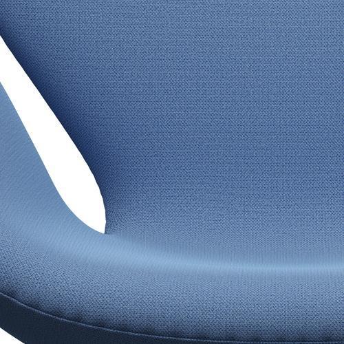 Fritz Hansen Swan Lounge Stuhl, Silbergrau/Capture Instant Blue