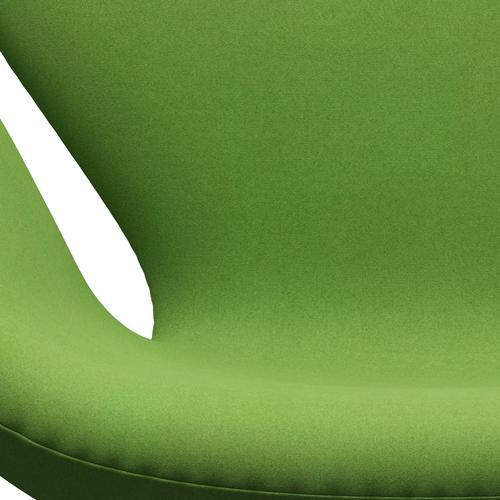 Fritz Hansen Swan Lounge Stuhl, Silbergrau/Divina -Limettenlicht
