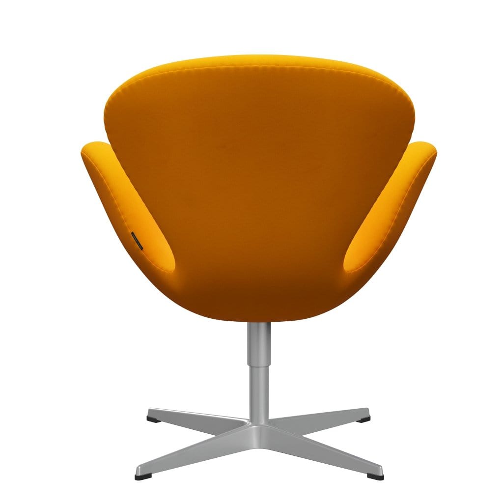 Fritz Hansen Swan Lounge Stuhl, Silbergrau/Divina Orange (426)