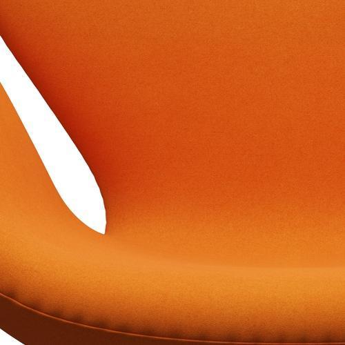 Fritz Hansen Swan Lounge Stuhl, Silbergrau/Divina Orange (444)