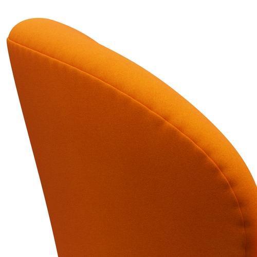 Fritz Hansen Swan Lounge Stuhl, Silbergrau/Divina Orange Dunkelheit