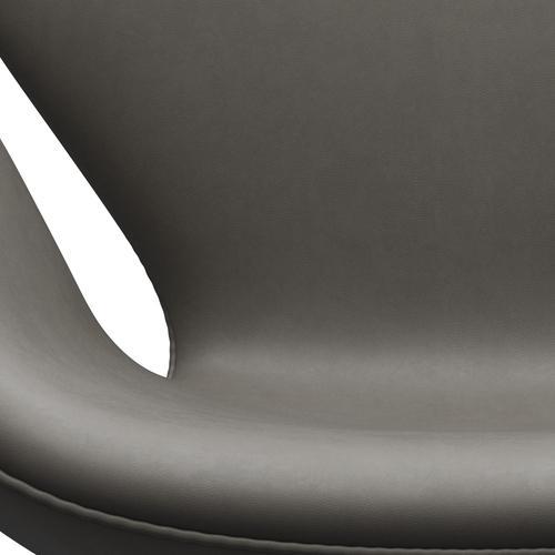 Fritz Hansen Swan Lounge Stuhl, Silbergrau/Essential Lava