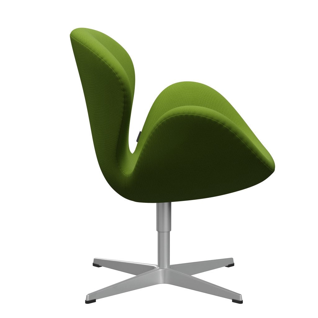 Fritz Hansen Swan Lounge Chair, Silbergrau/Ruhmes Grün
