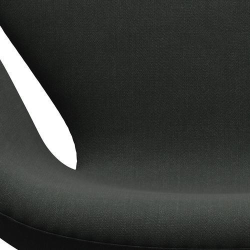 Fritz Hansen Swan Lounge Stuhl, Silbergrau/Fiord Black Multicolored
