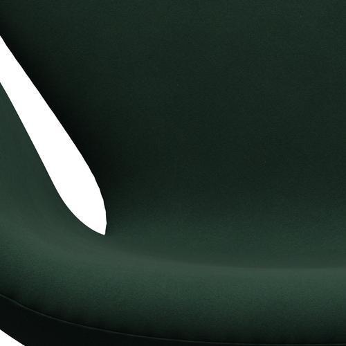 Fritz Hansen Swan Lounge Stuhl, warmer Graphit/Komfort dunkelgrün