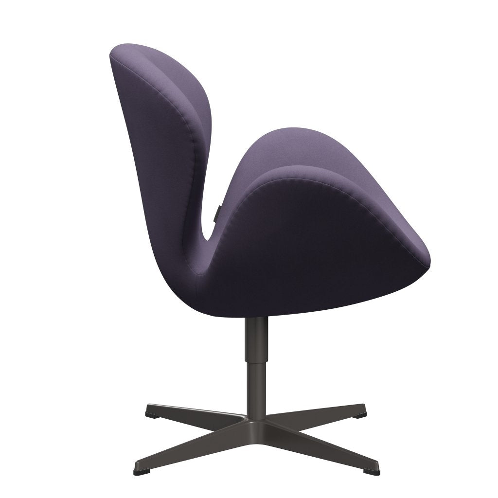 Fritz Hansen Swan Lounge Chair, warmer Graphit/Komfort Violett