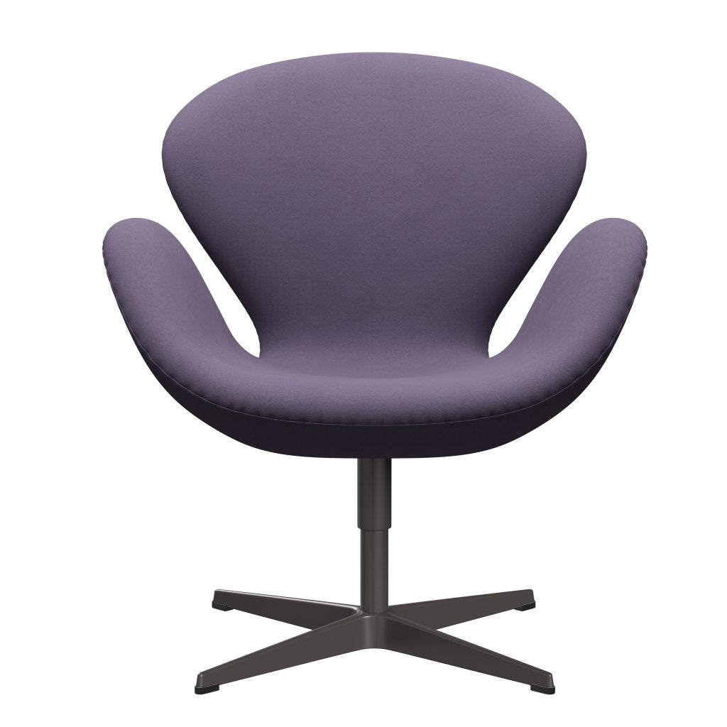 Fritz Hansen Swan Lounge Chair, warmer Graphit/Komfort Violett