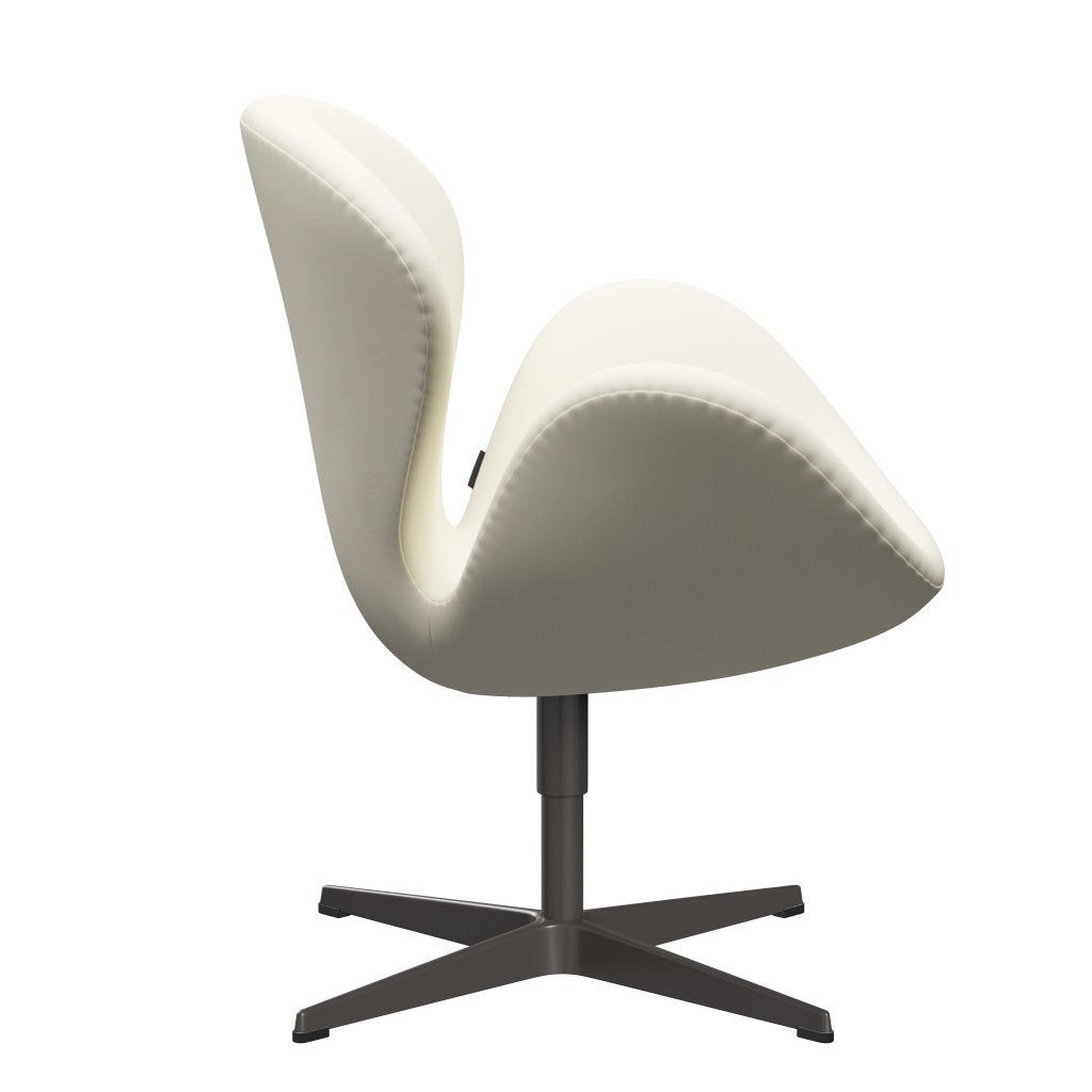 Fritz Hansen Swan Lounge Stuhl, warmer Graphit/Komfort Weiß