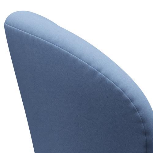 Fritz Hansen Swan Lounge Stuhl, warmes Graphit/Komfort Weiß/Blau