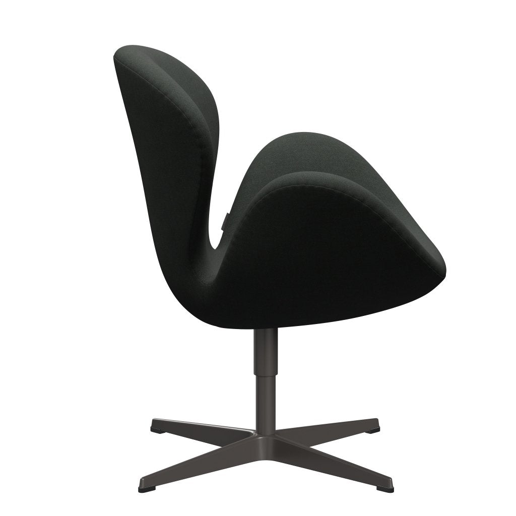 Fritz Hansen Swan Lounge Stuhl, warmes Graphit/Fiord schwarzer mehrfarbig