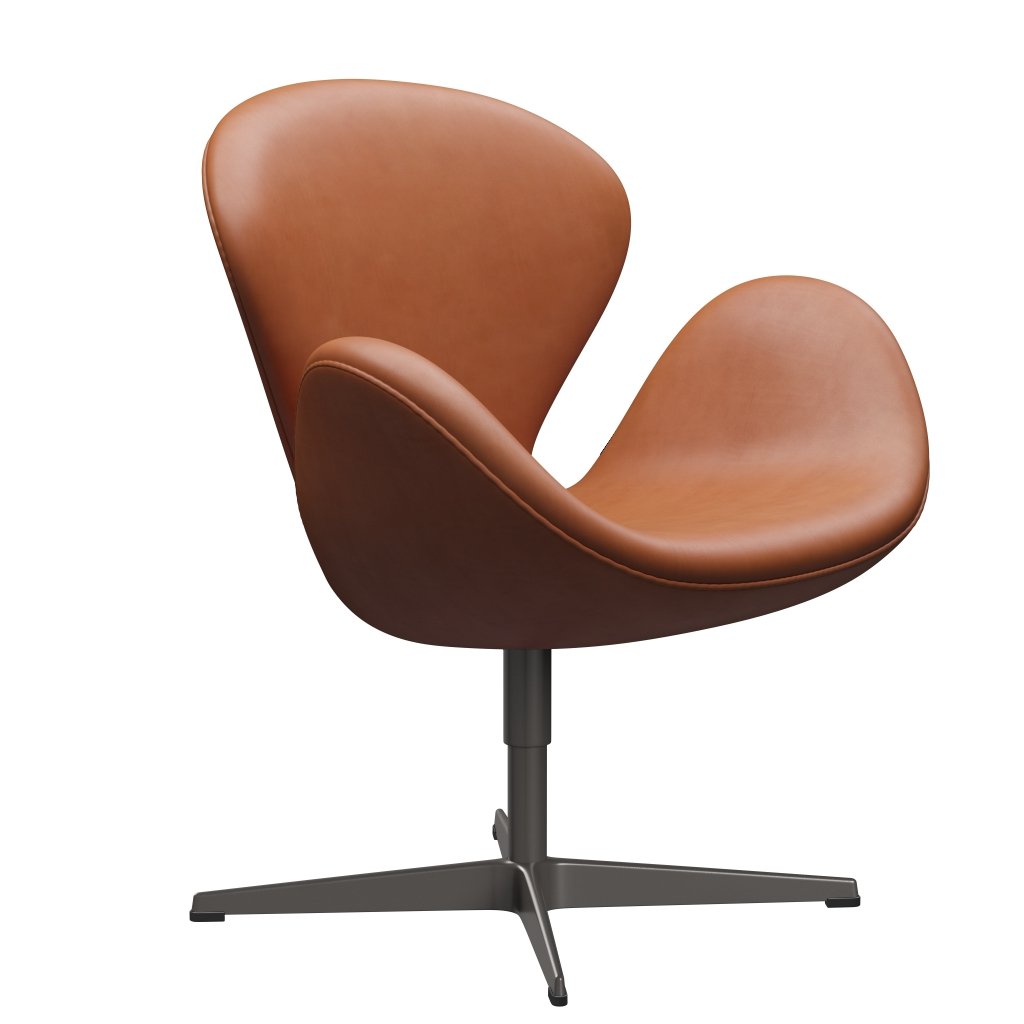 Fritz Hansen Swan Lounge Chair, warmes Graphit/Grace Walnut