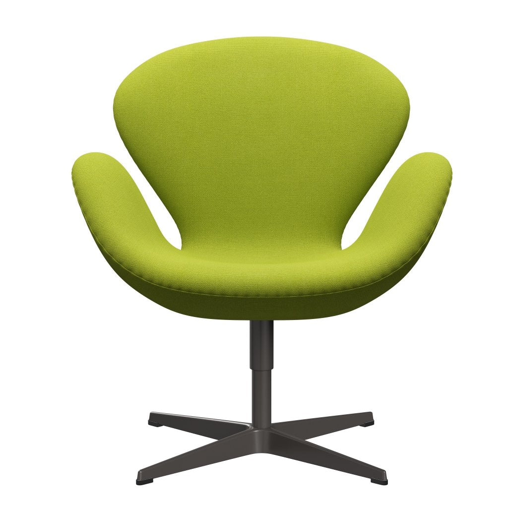 Fritz Hansen Swan Lounge Chair, warmer Graphit/Hallingdal Lime