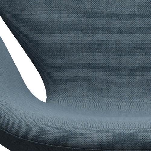 Fritz Hansen Swan Lounge Stuhl, warmes Graphit/Re Woll natürliches/hellblau