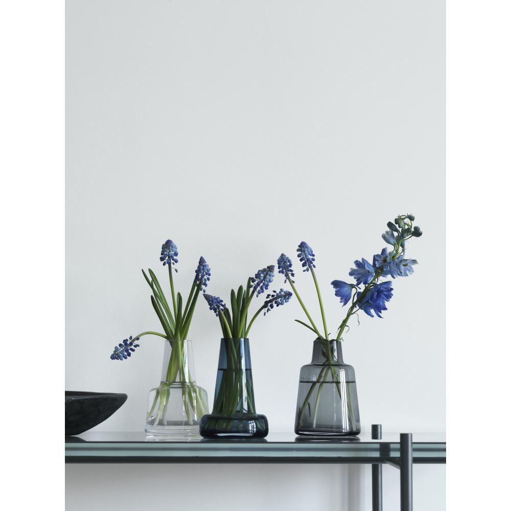 Holmegaard Flora Vase Blue, 24 Cm
