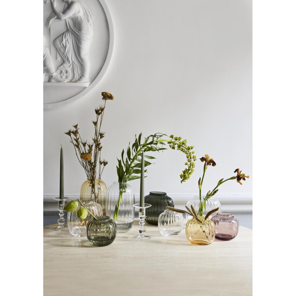 Holmegaard Primel Oval Vase Klar, H17,5cm