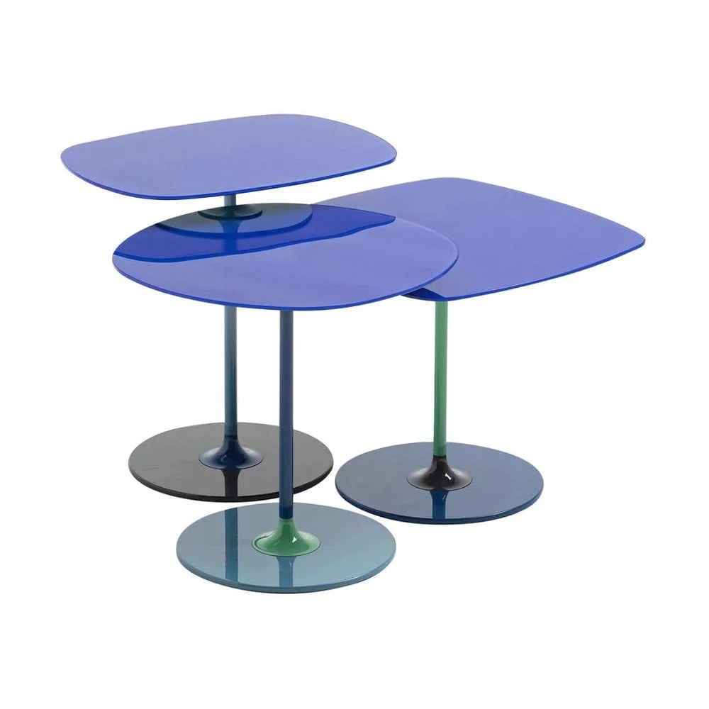 Kartell Thierry Side Table Trio, Blue