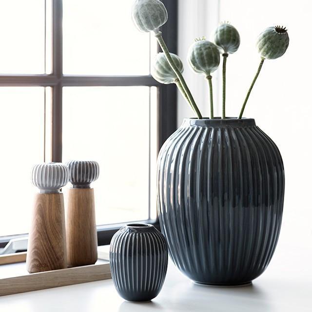 Kähler Hammershøi Vase Anthracite Grey, Medium