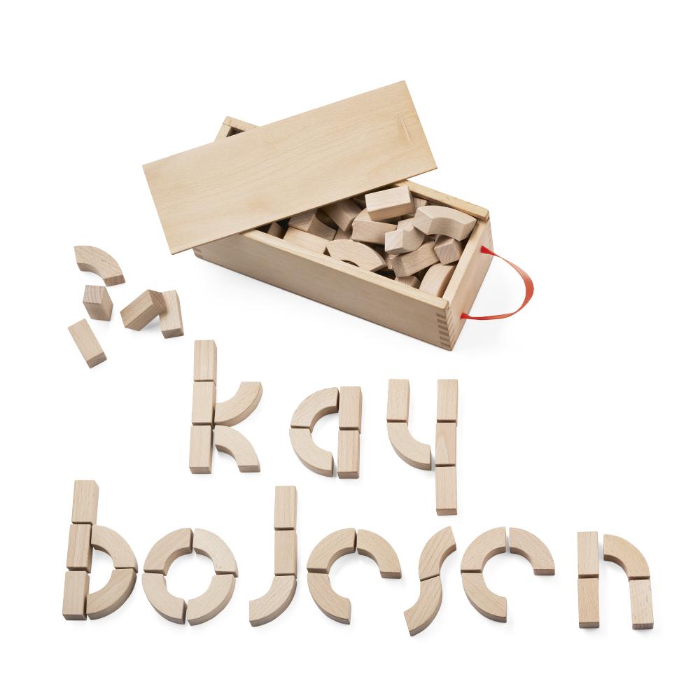 Kay Bojesen Alphabet Building Blocks