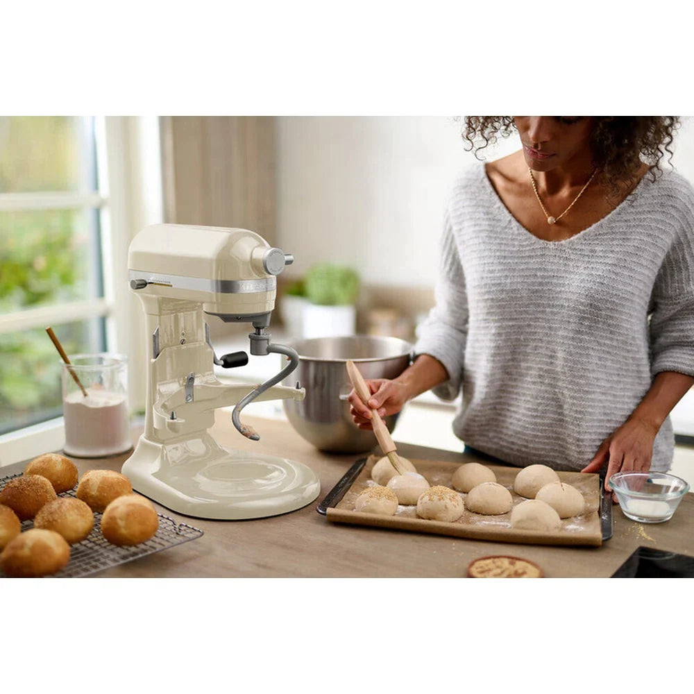 Kitchen Aid Spiral Dough Hook Attachment For Large Bowl Lift Mixers, Silver