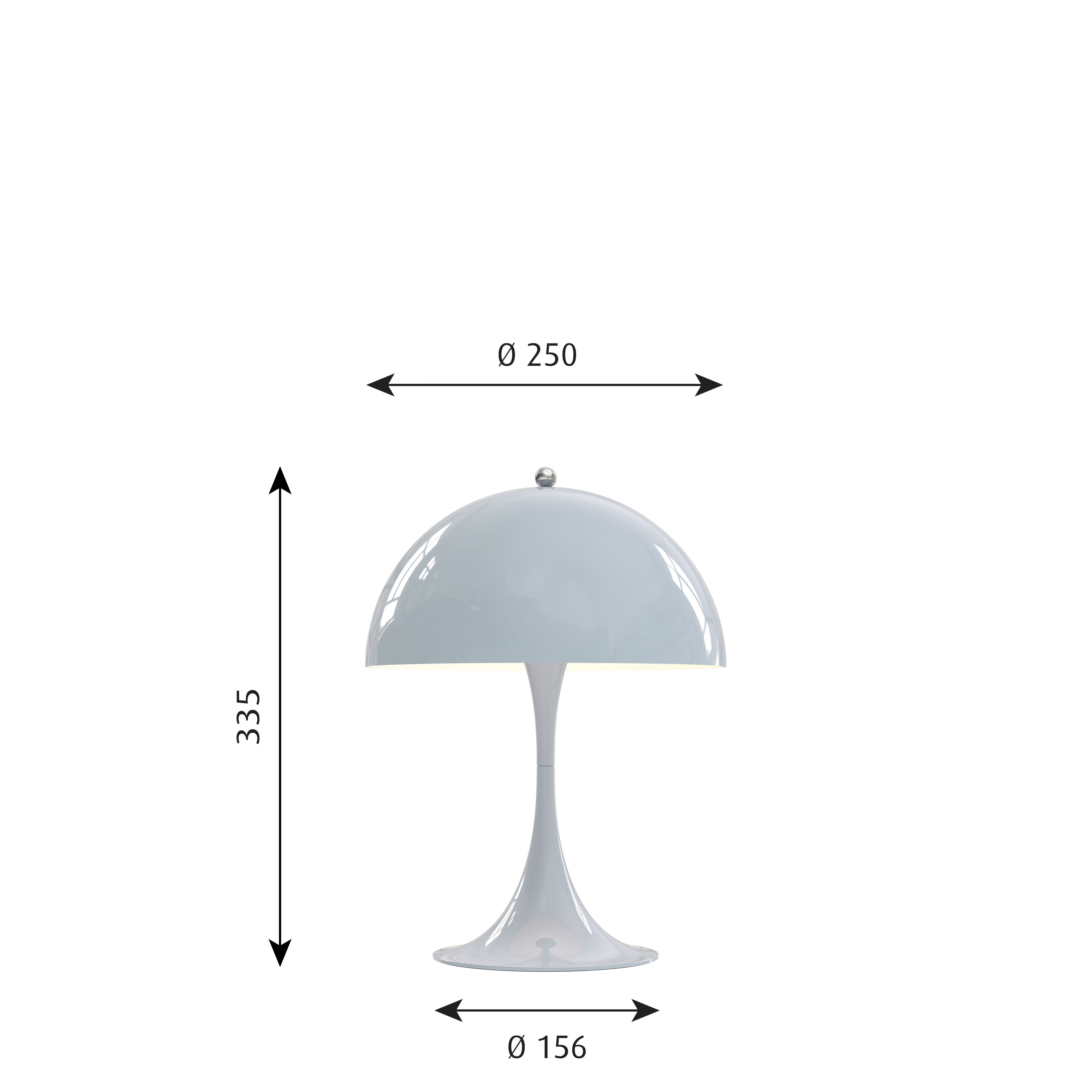 Louis Poulsen Panthella 250 Table Lamp, Pale Blue