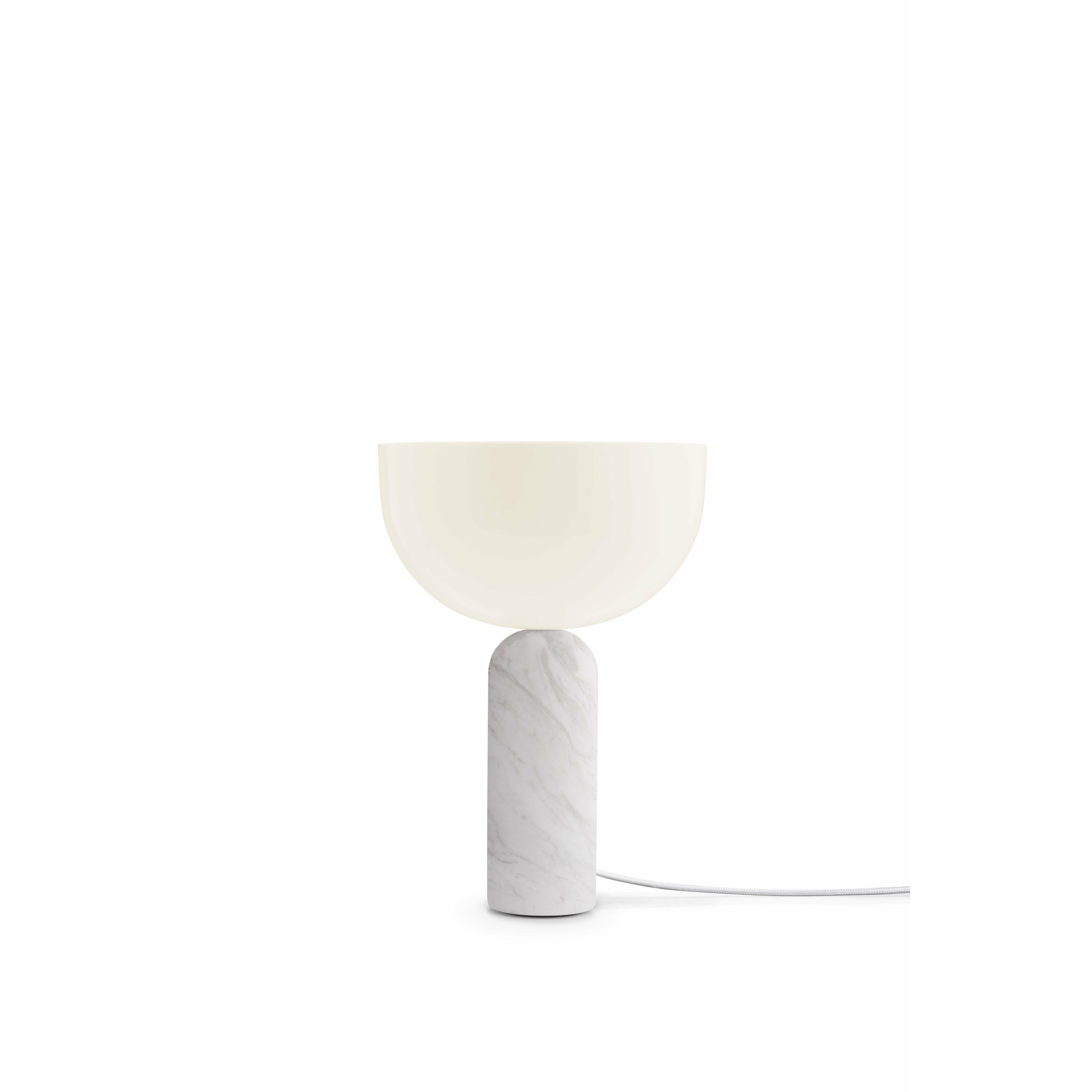 New Works Kizu Table Lamp White Carrara Marble, Small