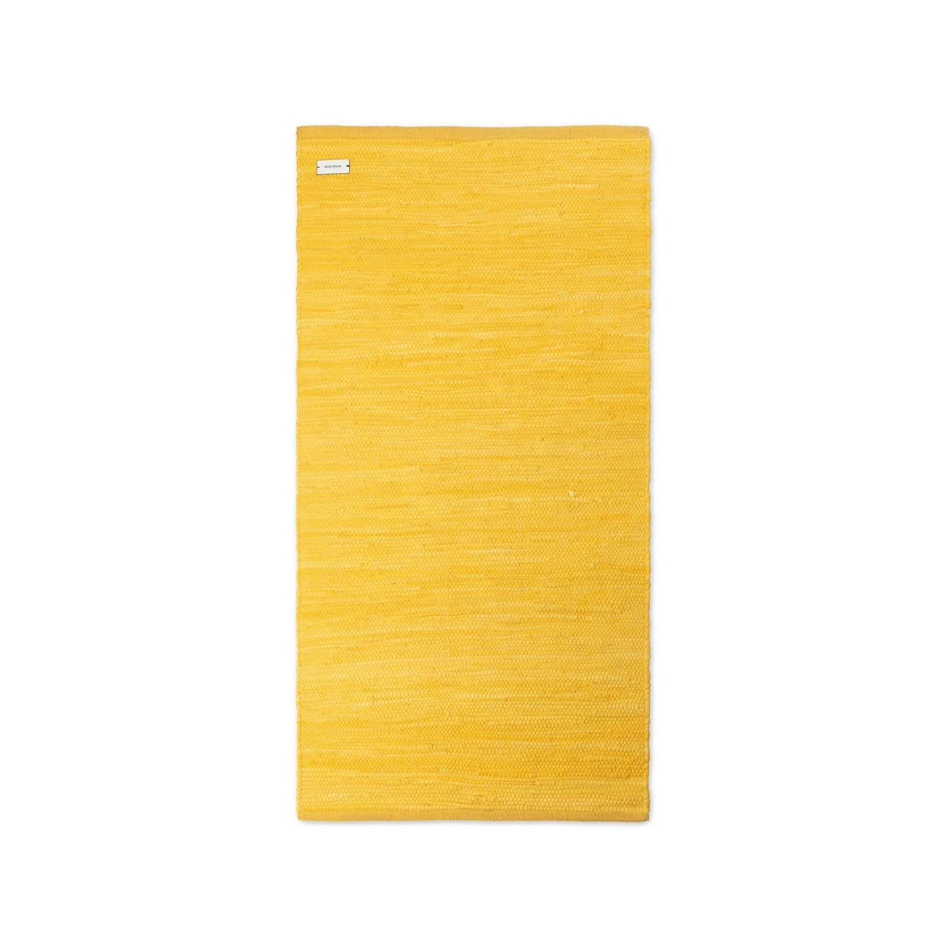 Rug Solid Cotton Carpet Raincoat Yellow, 60 X 90 Cm