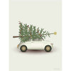 Vissevasse Weihnachtsbaum & kleines Auto Poster, 30 X40 Cm
