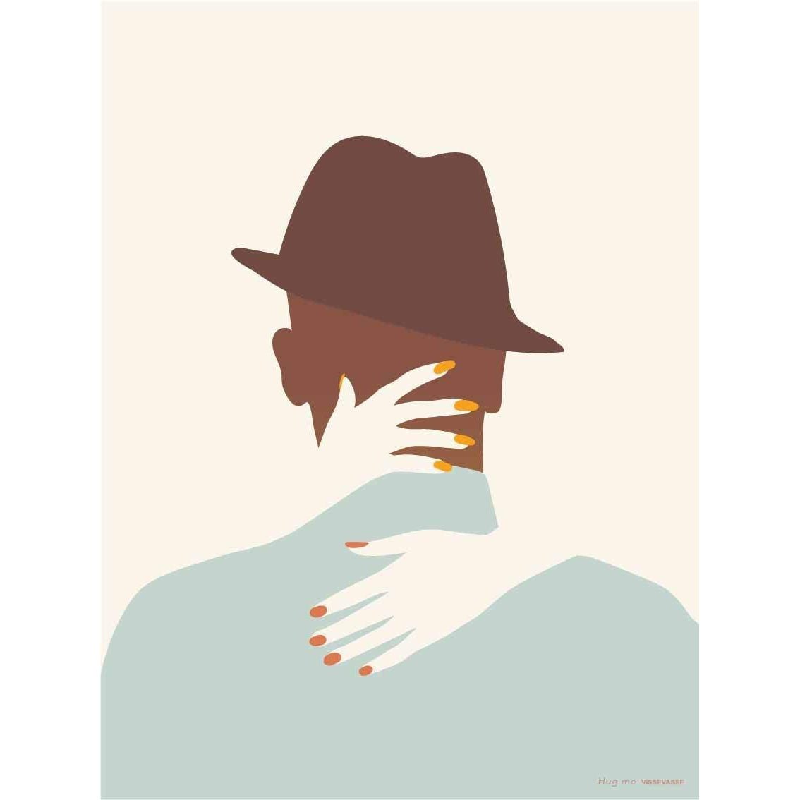 Vissevasse Hug Me Poster-Wanddekoration-Vissevasse-inwohn