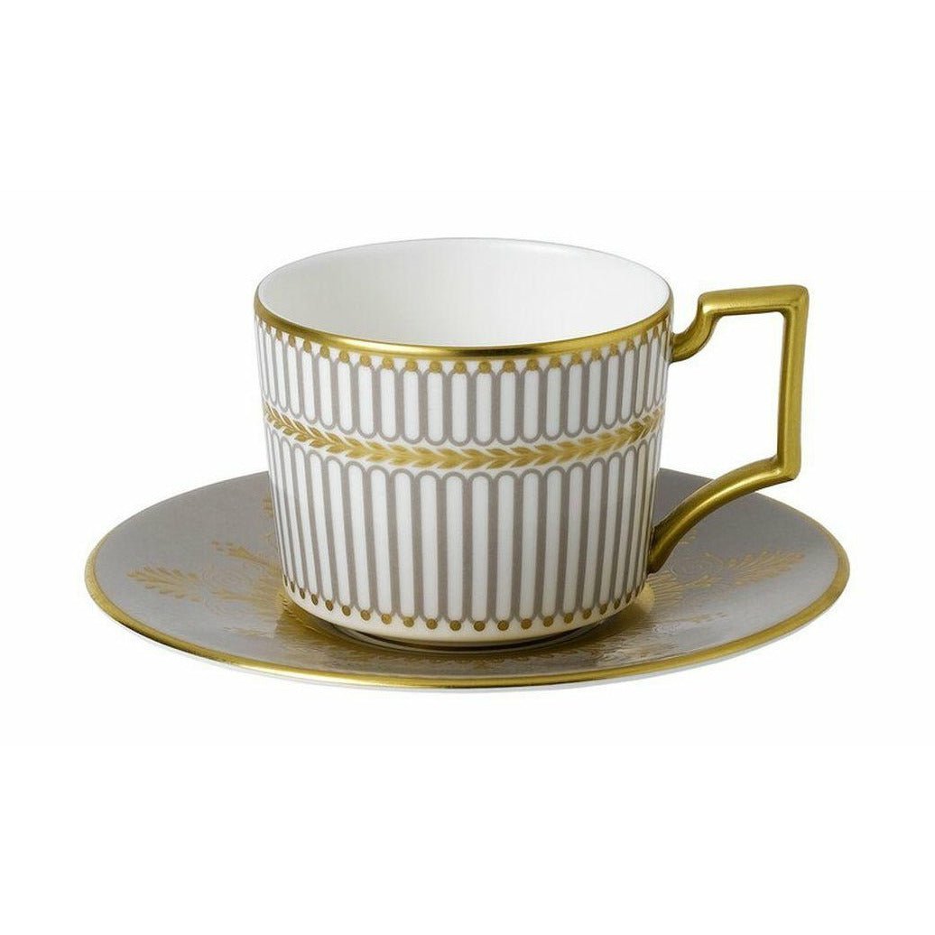 Wedgwood Anthemion Grey Espresso Cup And Saucer