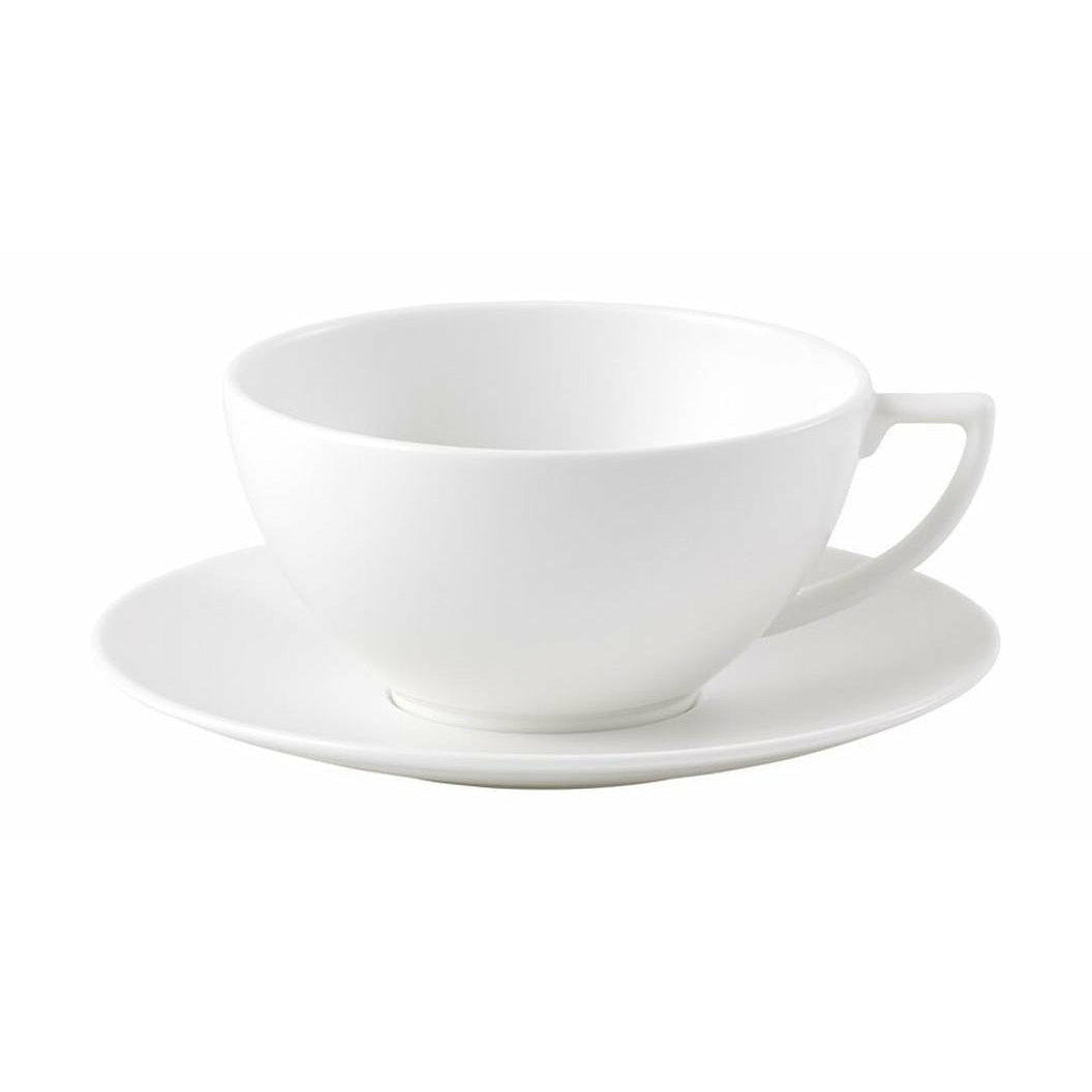 Wedgwood Jasper Conran White Tea Cup And Strata Saucer