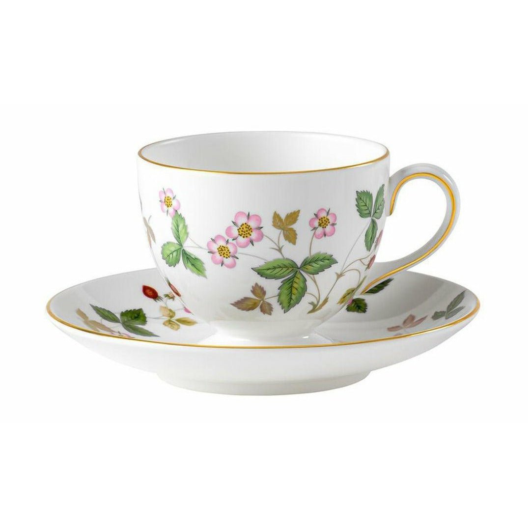Wedgwood Wild Strawberry Teacup And Saucer Peony, 0,15 L